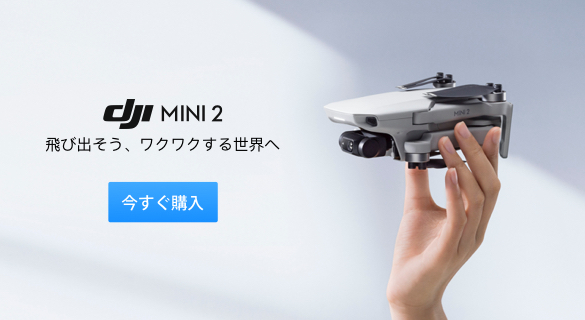 DJI-Mini２マビックミニ2（新製品）のスペック情報。4k、Ocyusync